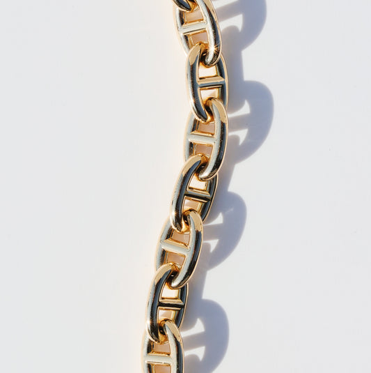 HERMES Chaine d'Ancre Bracelet MM 18K YG