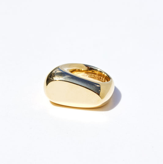 HERMES Clarte Signet Ring YG