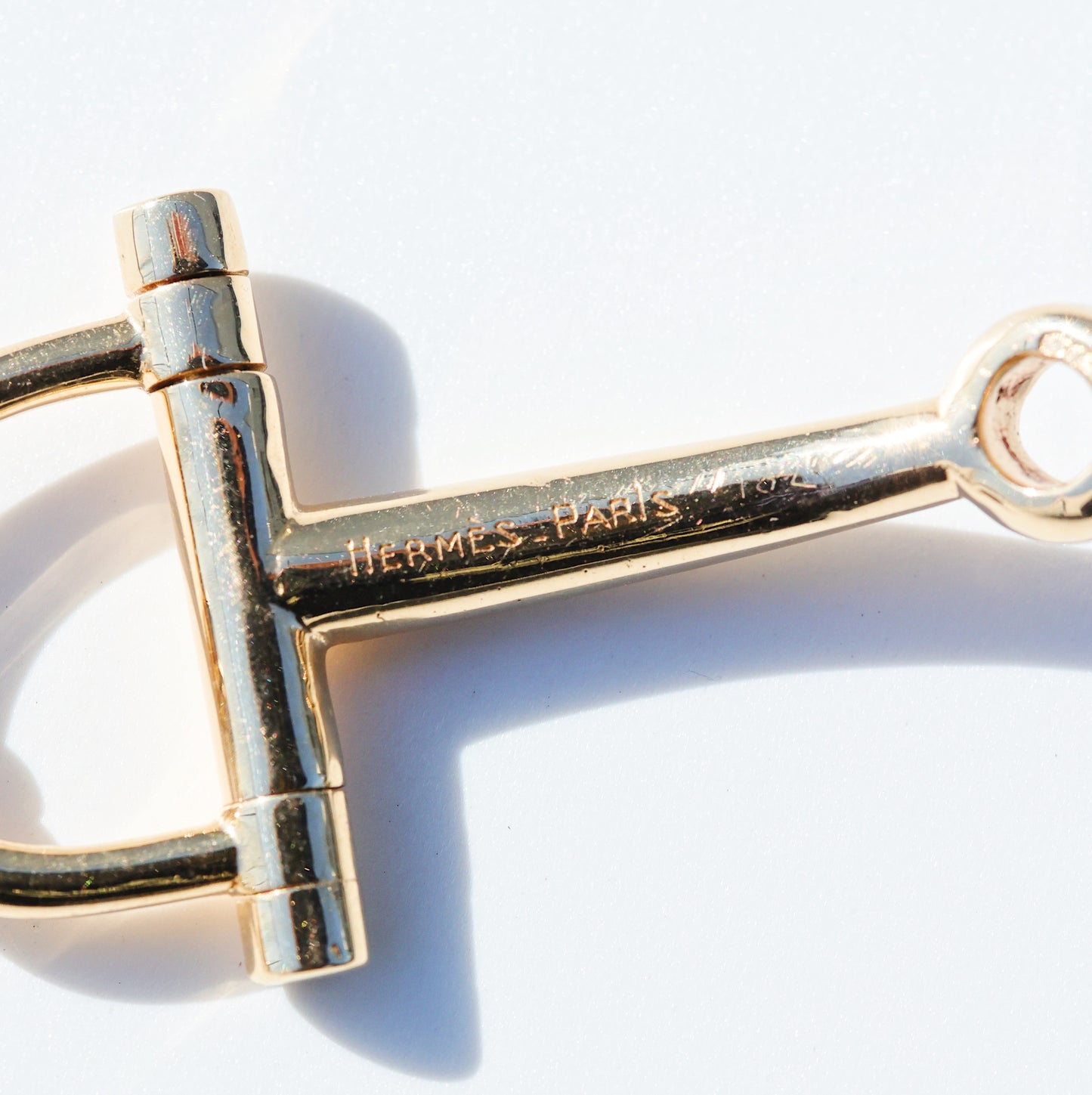 Vintage HERMES Mors de course Bracelet 18K YG