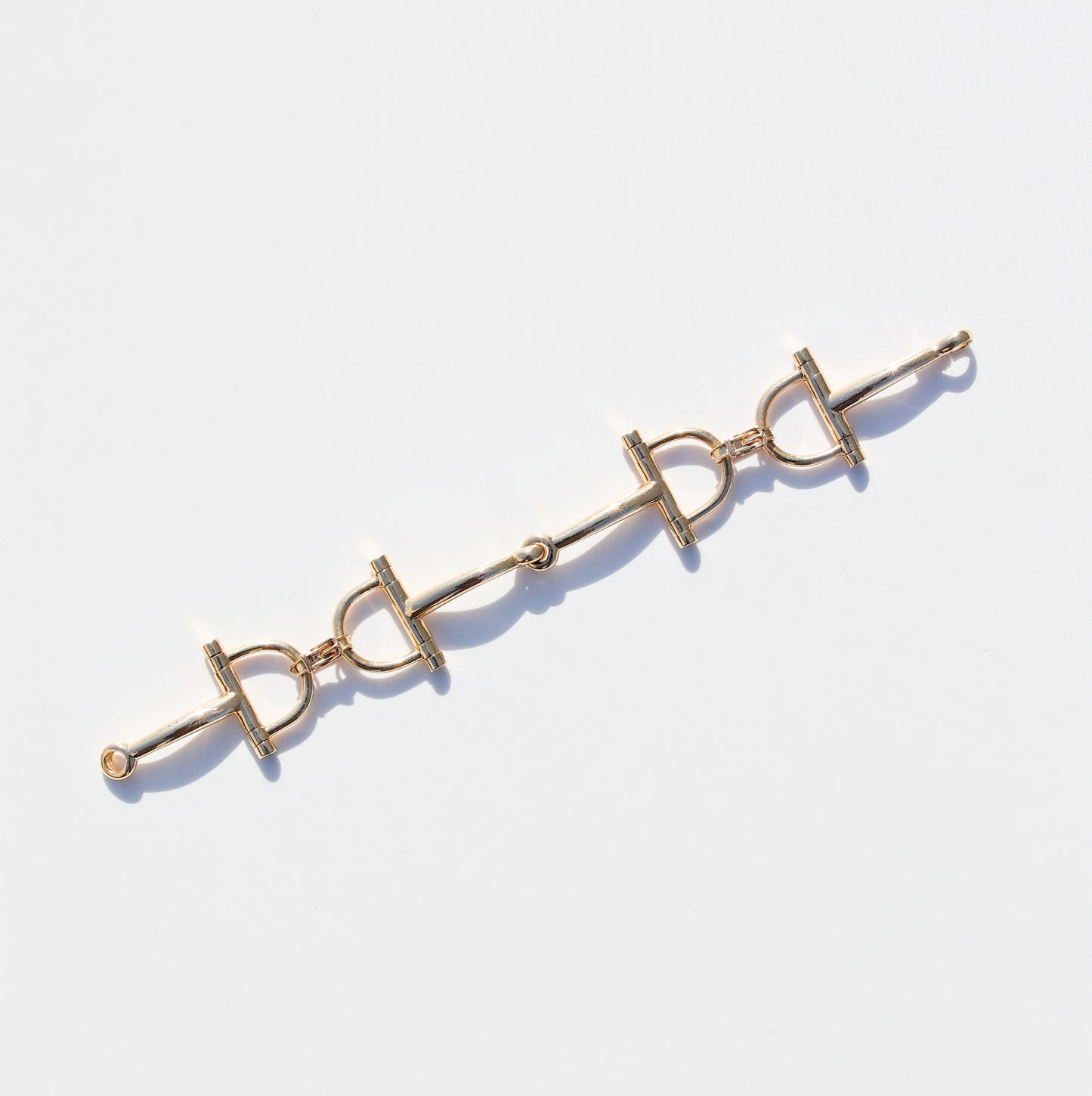 Vintage HERMES Mors de course Bracelet 18K YG