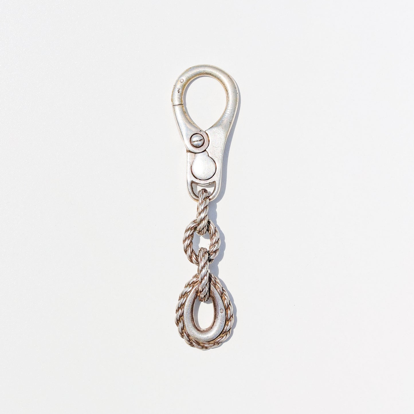 Vintage HERMES Quadrille Key Ring