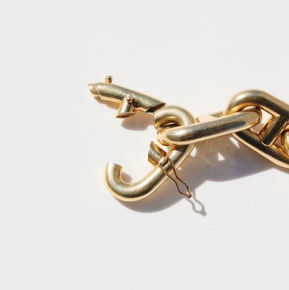 Vintage HERMES Chaine d'Ancre Bracelet 18K YG
