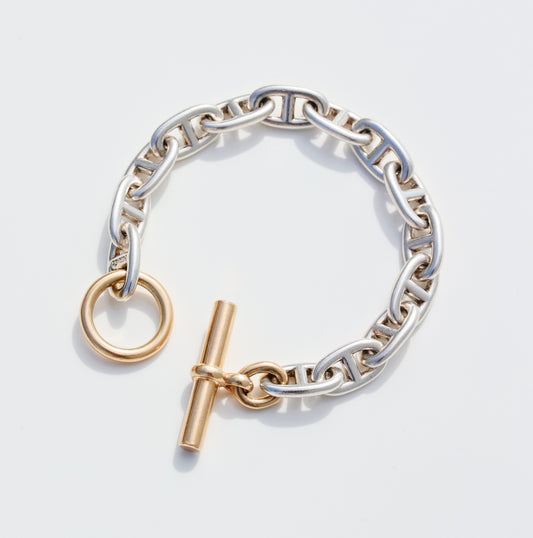 HERMES Chaine d'Ancre Bracelet GM YG Mix