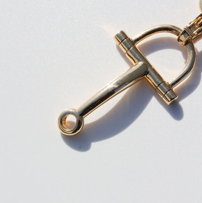 Vintage HERMES Mors de course Bracelet 18K YG
