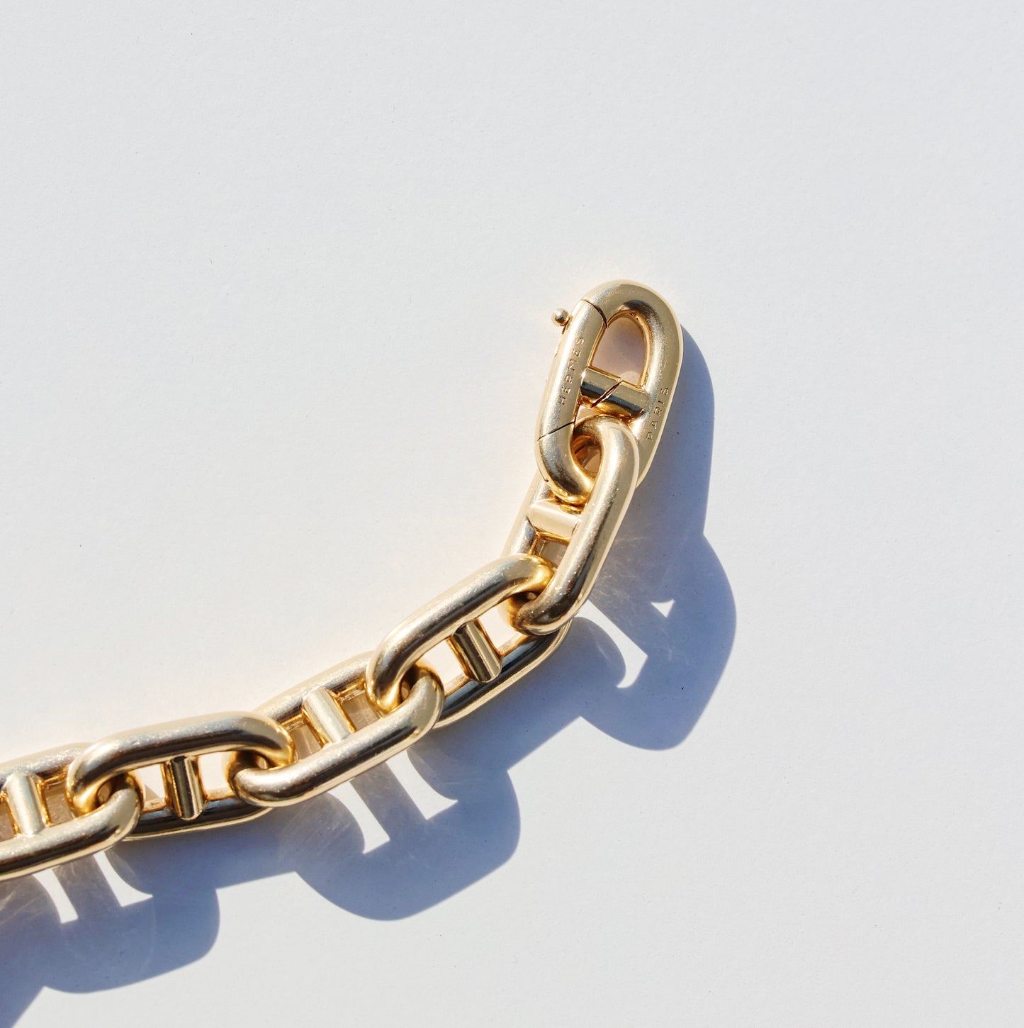 Vintage HERMES Chaine d'Ancre Bracelet 18K YG