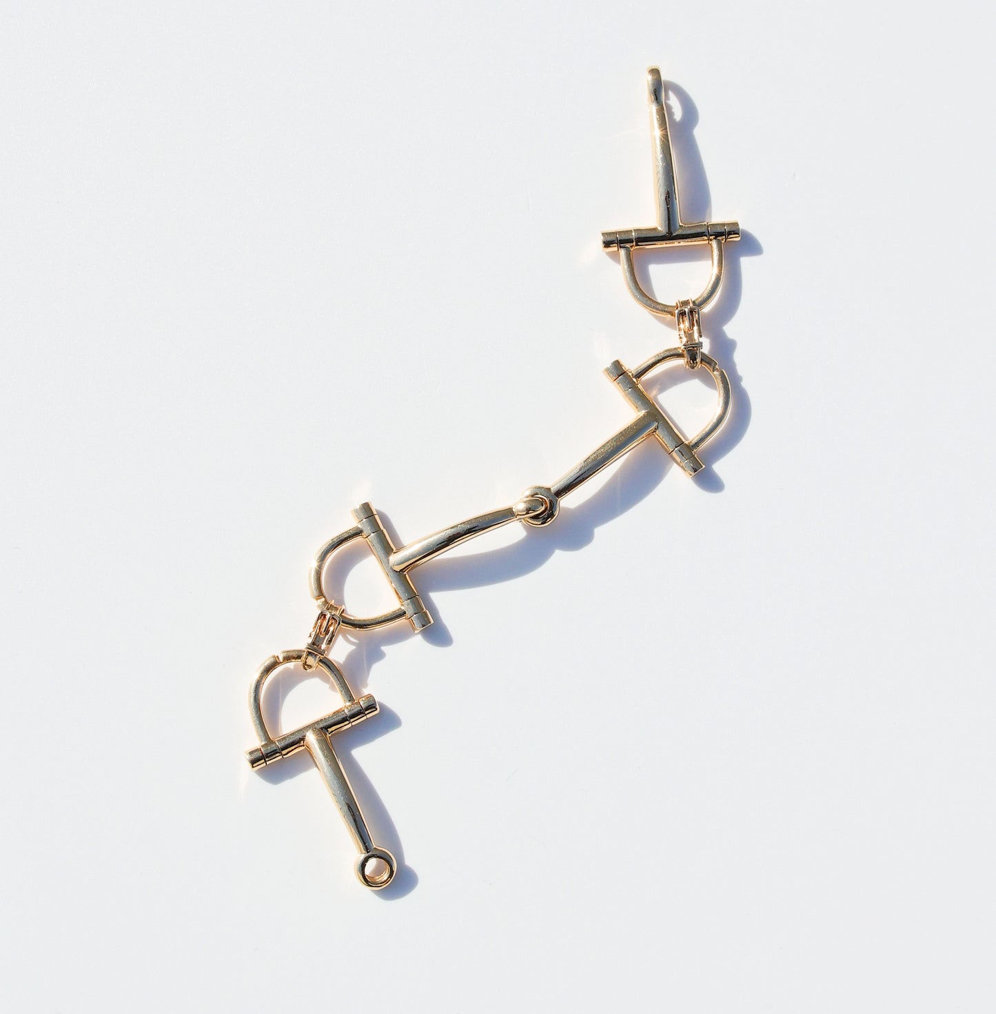 Vintage HERMES Mors de course Bracelet 18K YG