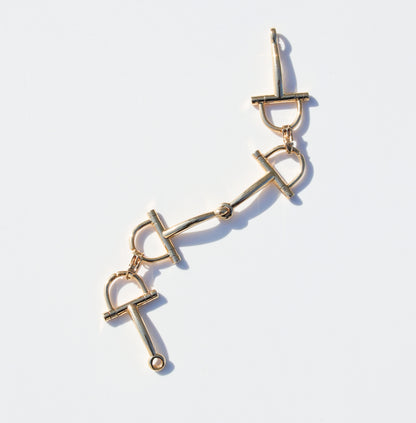 Vintage HERMES Mors de course Bracelet 18K YG