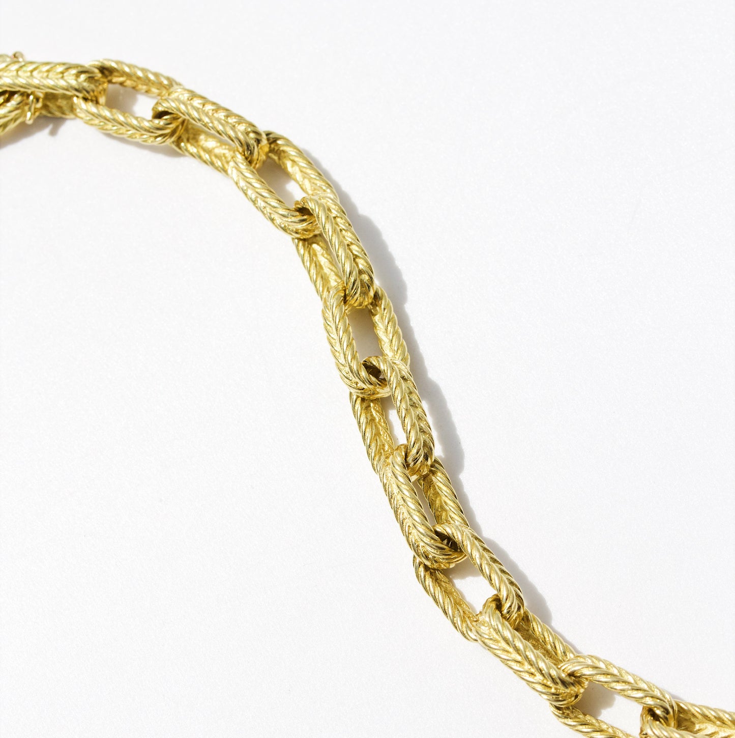 Vintage HERMES Woven Bracelet 18K YG