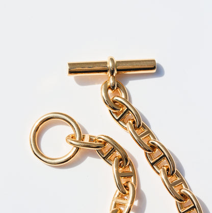 【SOLD】HERMES Chaine d'Ancre Bracelet MM 18K YG