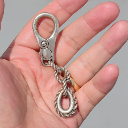 Vintage HERMES Quadrille Key Ring