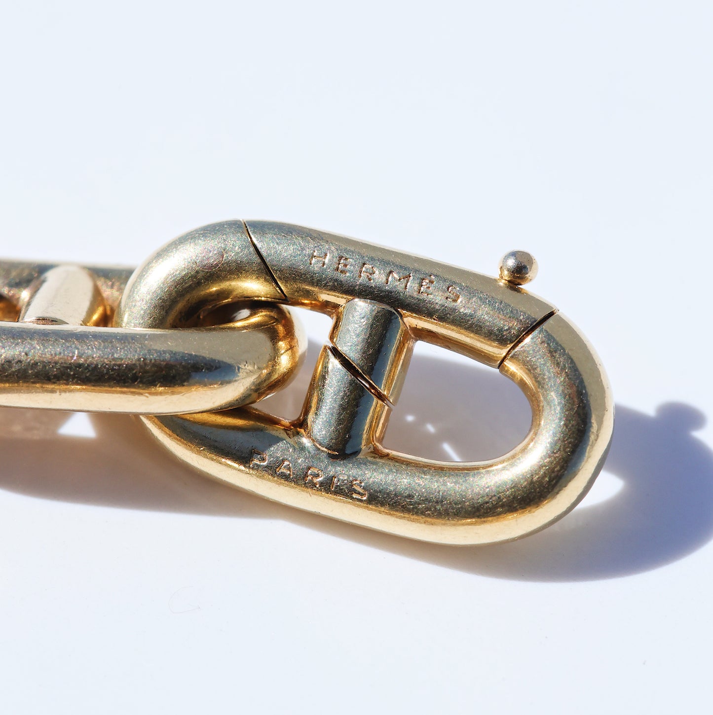 Vintage HERMES Chaine d'Ancre Bracelet 18K YG