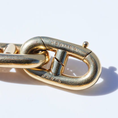 Vintage HERMES Chaine d'Ancre Bracelet 18K YG