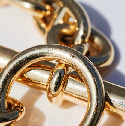 【SOLD】HERMES Chaine d'Ancre Bracelet MM 18K YG